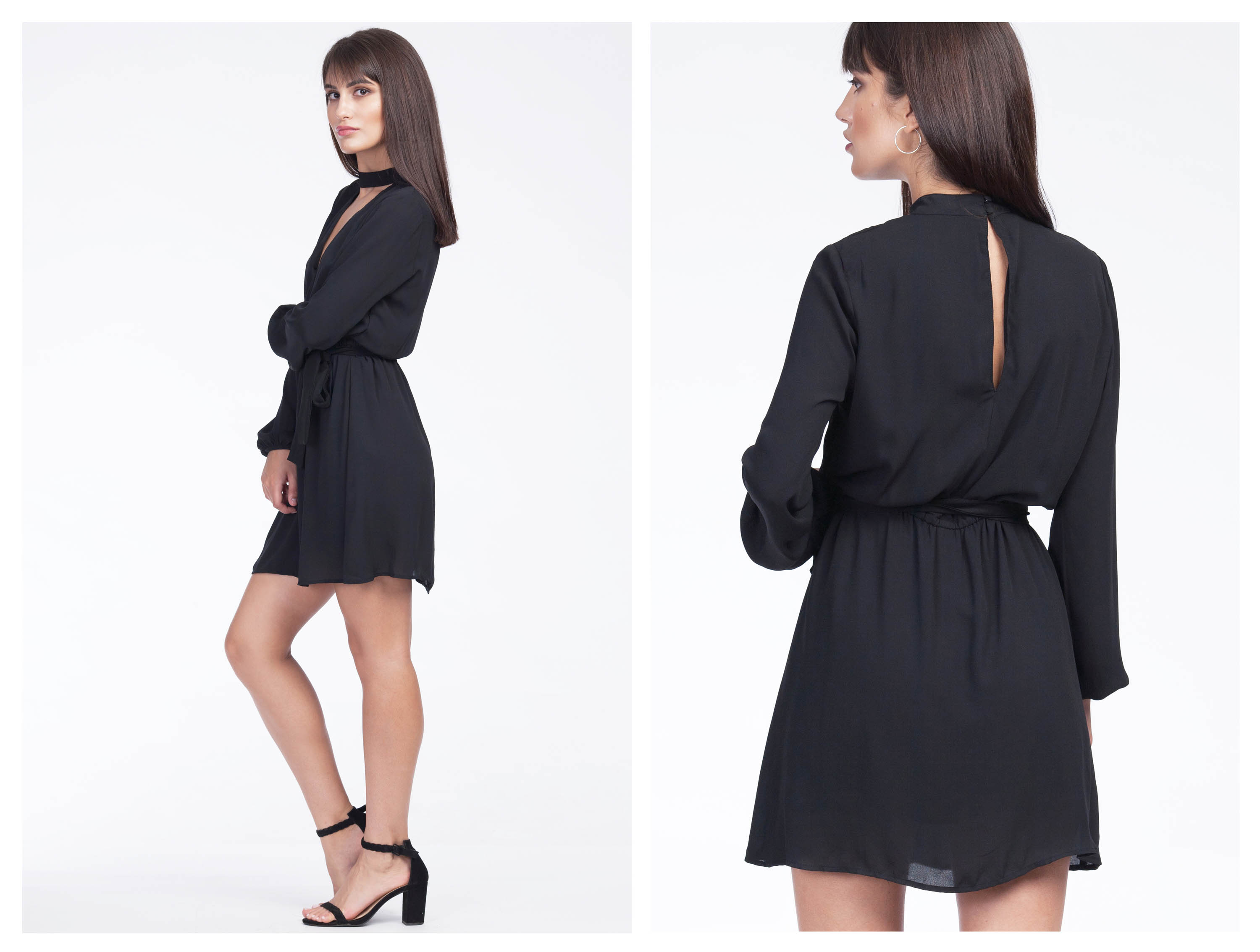 grey background fashion shots