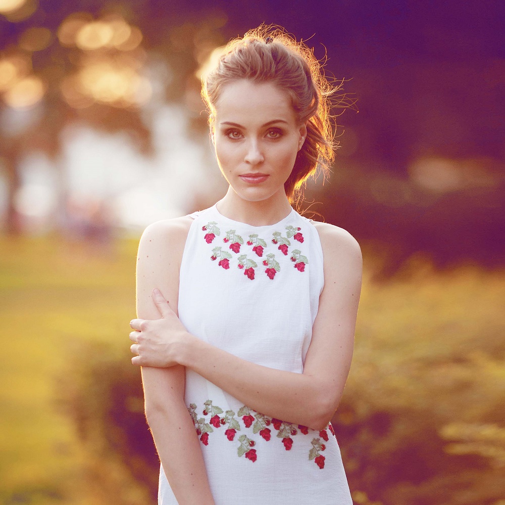 modern dress on a model